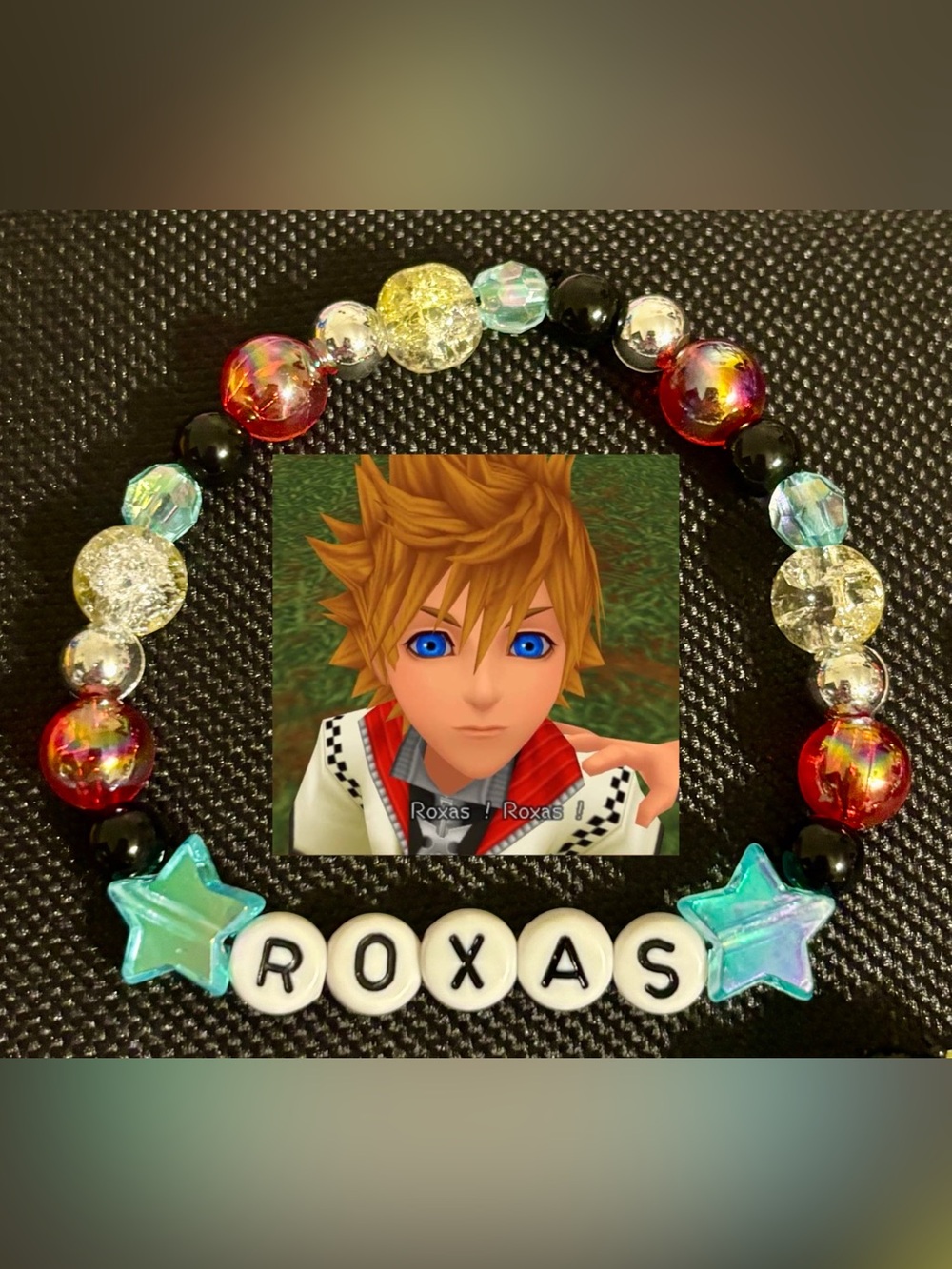 Kingdom Hearts Roxas Beaded Bracelet